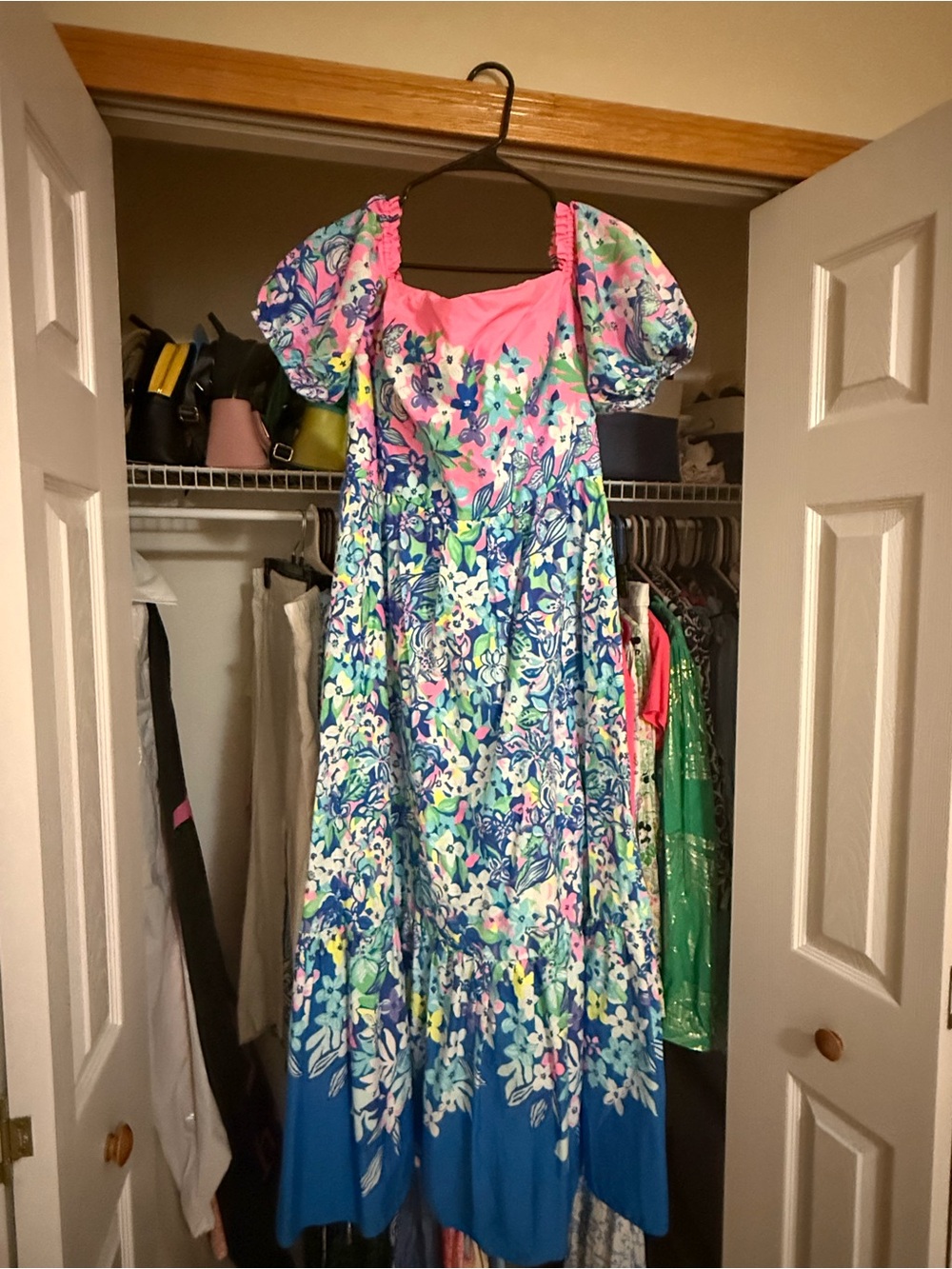 Lilly Pulitzer Zalie Midi in Borealis Blue Social Sunset